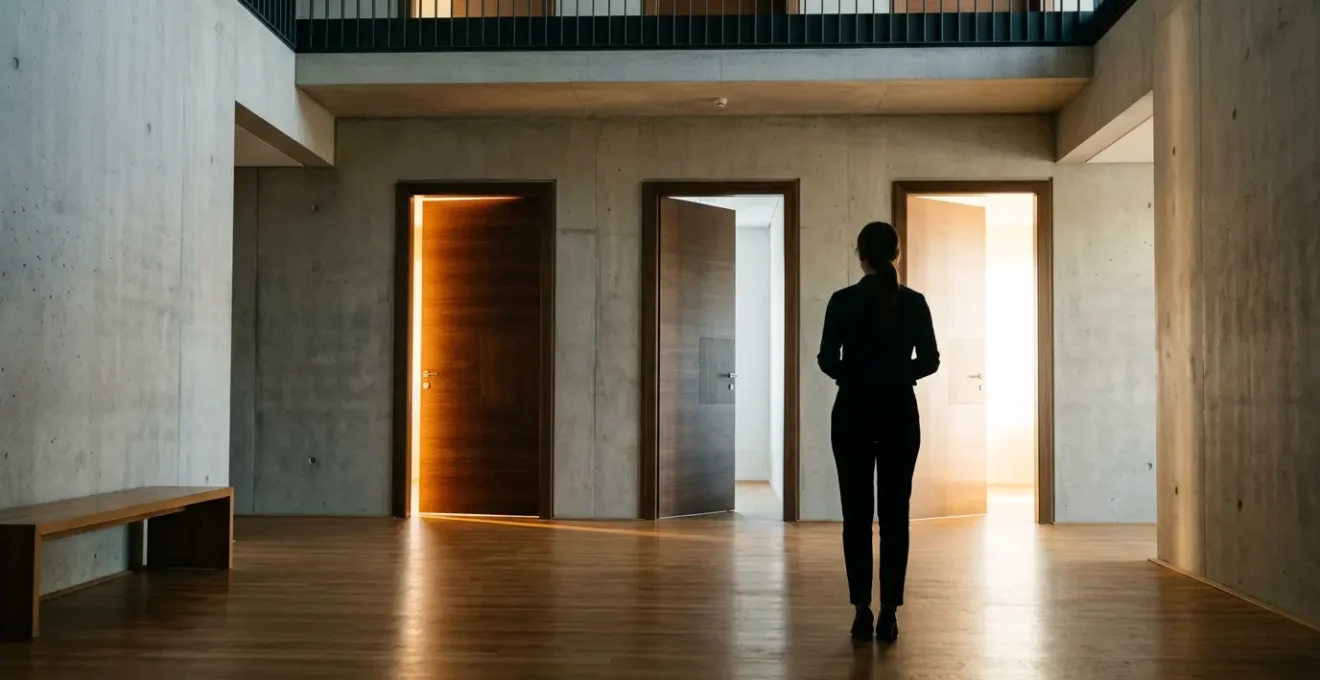 Un conducteur face à plusieurs portes symbolisant les solutions d'assurance après résiliation