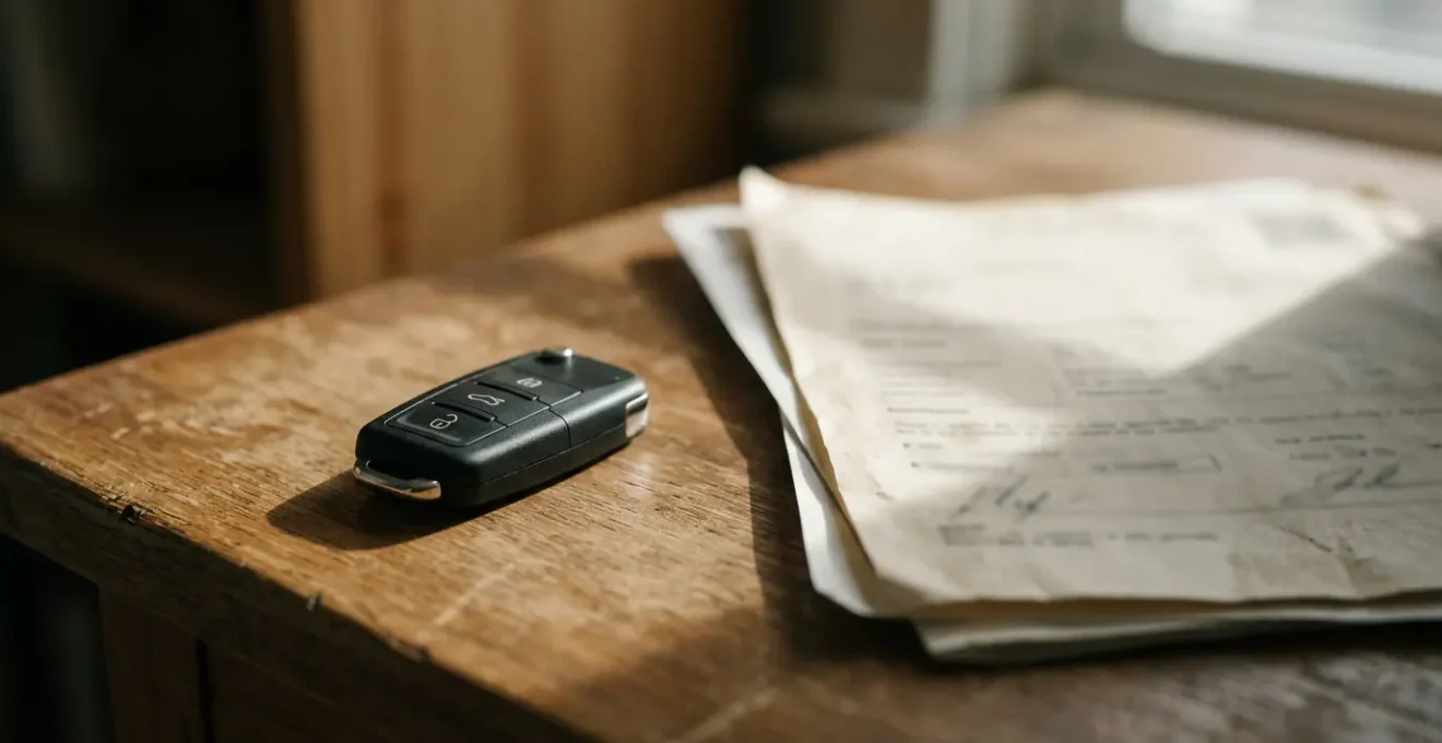 Illustration symbolisant la fin d'un contrat d'assurance automobile suite à la disparition du risque assuré