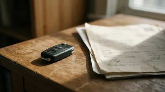 Illustration symbolisant la fin d'un contrat d'assurance automobile suite à la disparition du risque assuré