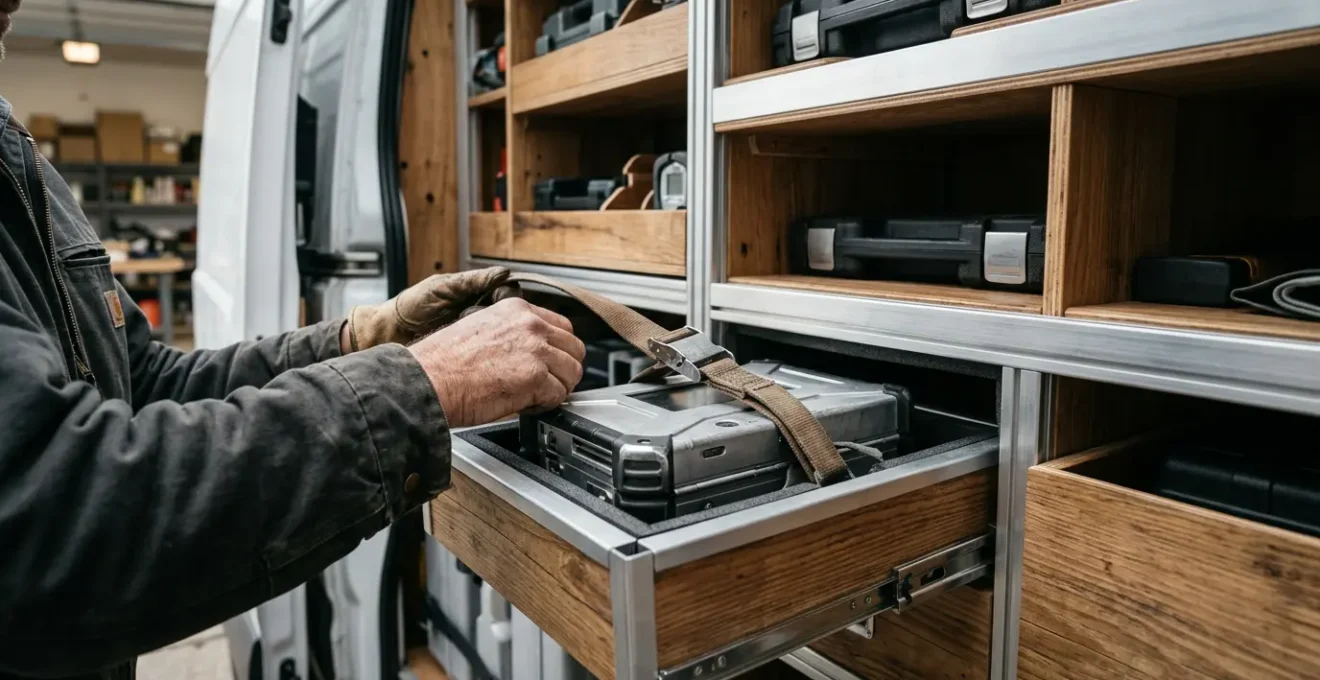 Protection des aménagements professionnels d'un véhicule utilitaire en France